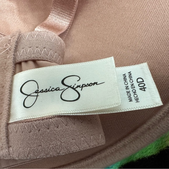 Jessica Simpson Padded T-Shirt Bra Underwire Beige Size 40D - Picture 10 of 13